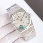 Vacheron Constantin Overseas 37*8mm 9015 Movement White/Grey Face Watch